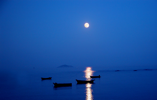 仲秋海月吟 <wbr> <wbr>山林子 <wbr>慧商 <wbr>自然智慧诗